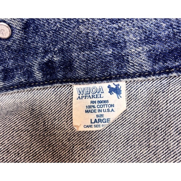 Whoa Apparel Jean Jacket Singer Billy Dean Autographed Tour jacket   Men’s L - Picture 15 of 16